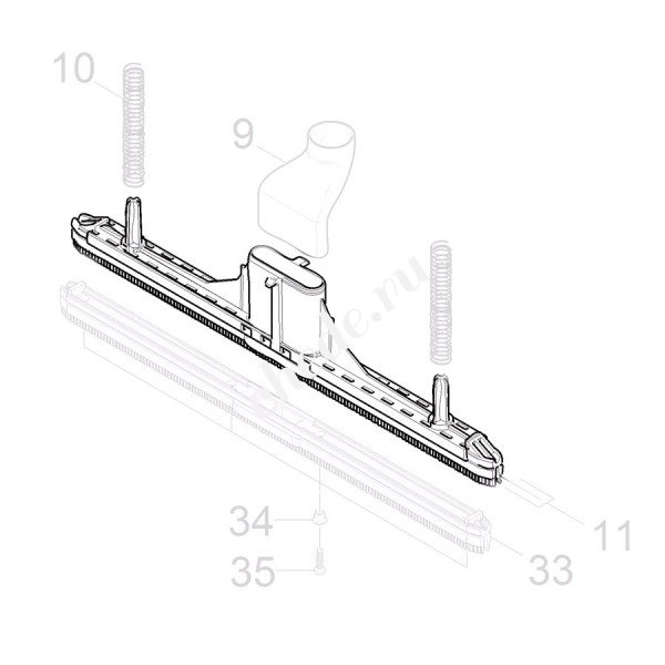 Всасывающая балка маслостойкая для замены BR 40/10