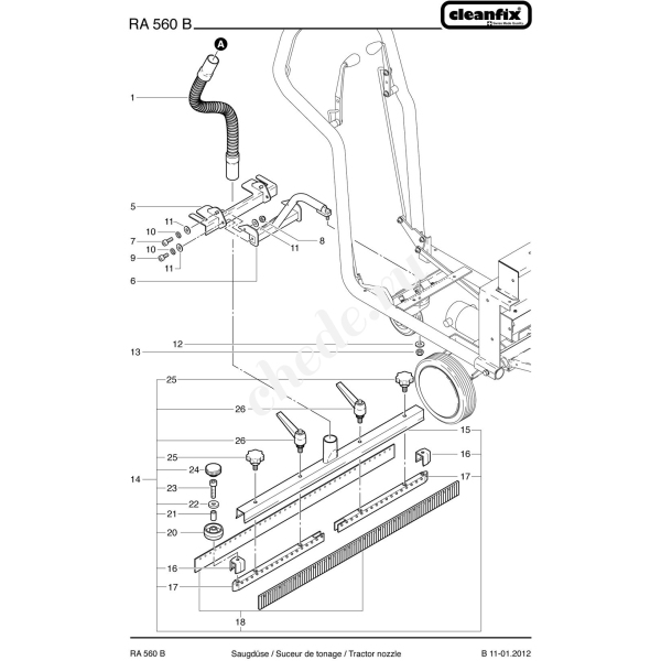 Полосы резиновые для сквиджа RA 560B