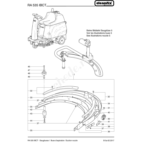Резинки для Cleanfix RA 535 IBCT