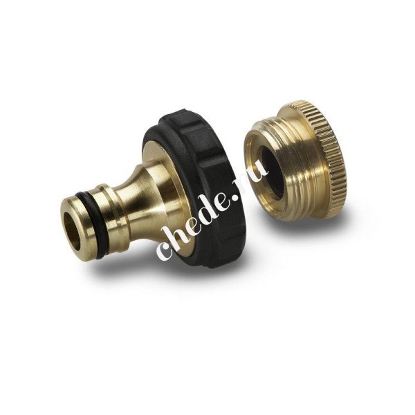 Штуцер латунный резьбовой G3/4 с переходной муфтой G1/2