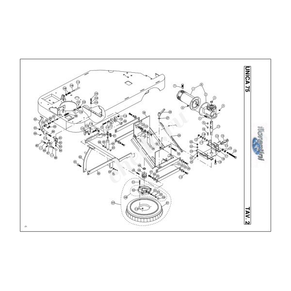 Щётка для поломоечной машины Fiorentini Unica 75