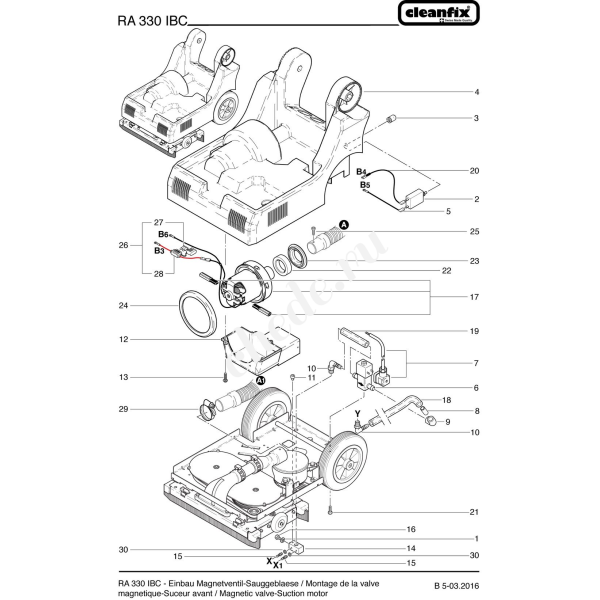 Вакуумный мотор для Cleanfix RA 330 IBC