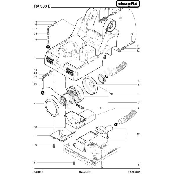 Вакуумный мотор для Cleanfix RA 300 E