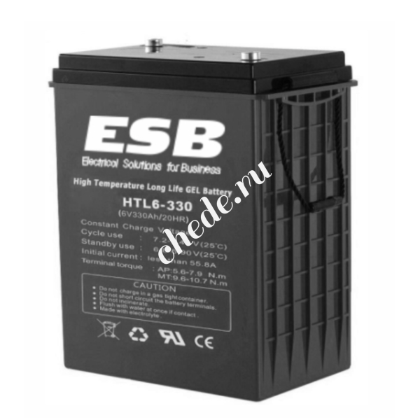 Аккумуляторная батарея ESB HTL6-330 (6V / 330Ah C20) GEL
