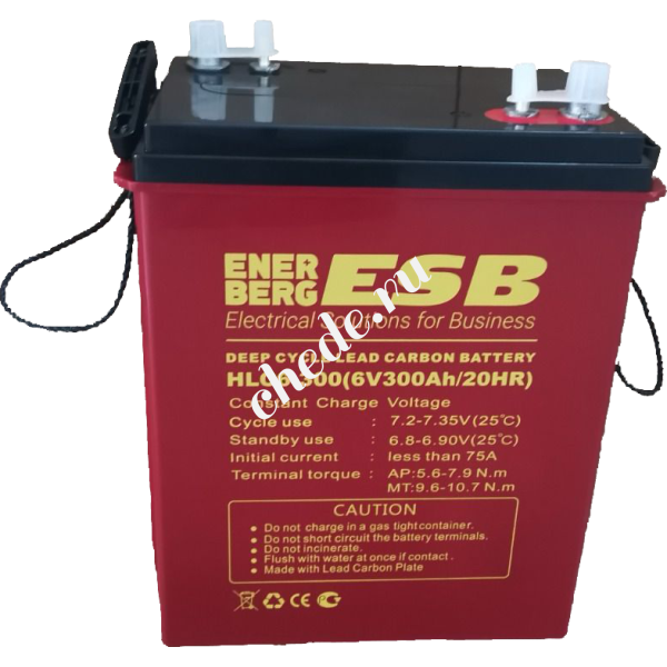 Аккумуляторная батарея ESB HLC6-300 (6V / 300Ah C20)