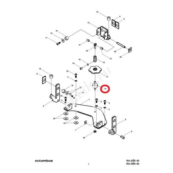 Демпфер резина-металл D40-28 5/12 M10