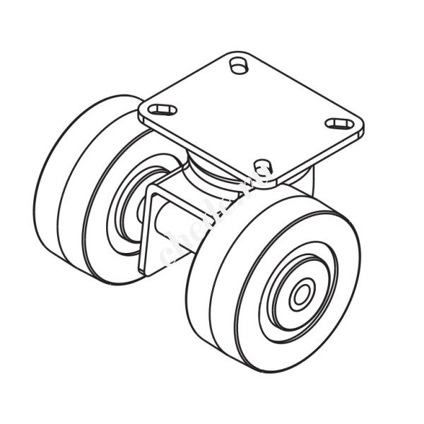 Колесо заднее сдвоенное D100 для Columbus RA43-66